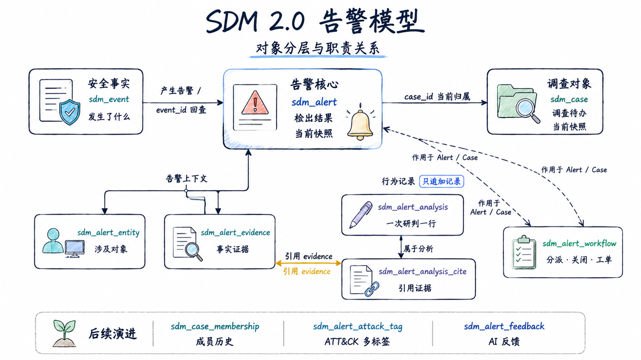 Dayu-SDM 告警模型对象分层与职责关系